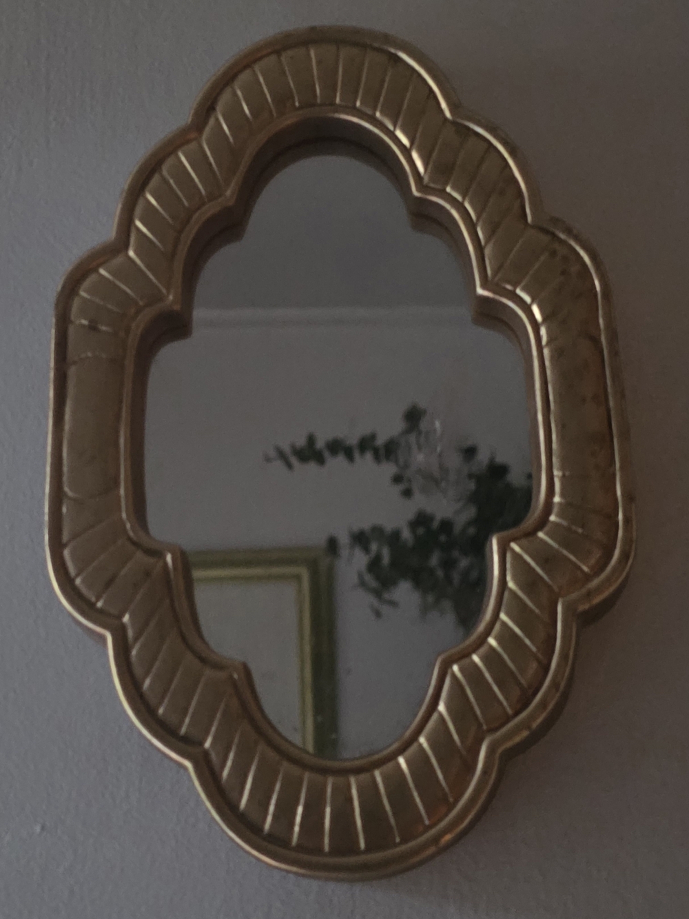 Vintage Homco Gold Decorative Wall Mirror - Elegant Gold Finish